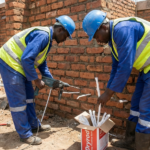 Installation of Dryrod Damp Proofing Rods