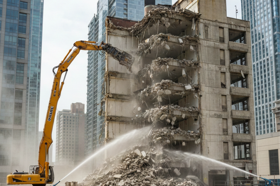 Structural Demolition in progress